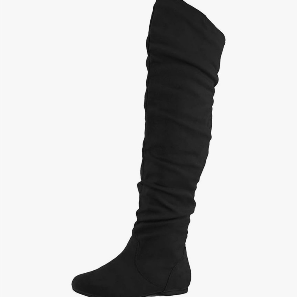 Nature Breeze Black Over-the-Knee Boots